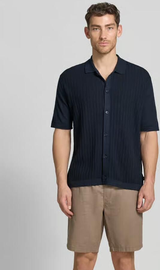 Boss Orange poloshirt van mix van katoen en linnen model 'AMICINO' - Foto 2