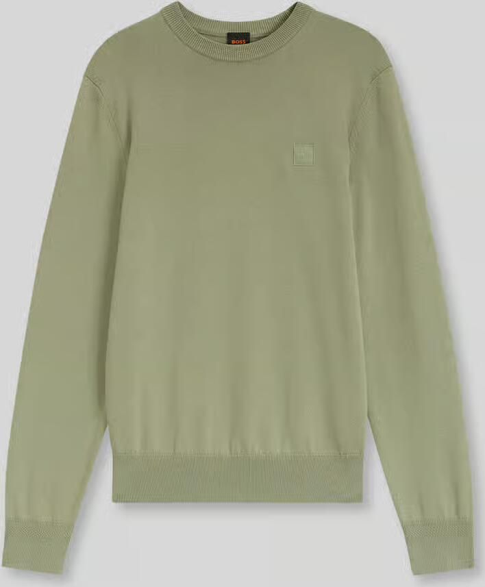 Boss Orange pullover in regular fit van mix van katoen en kasjmier model 'Kanovano_S'