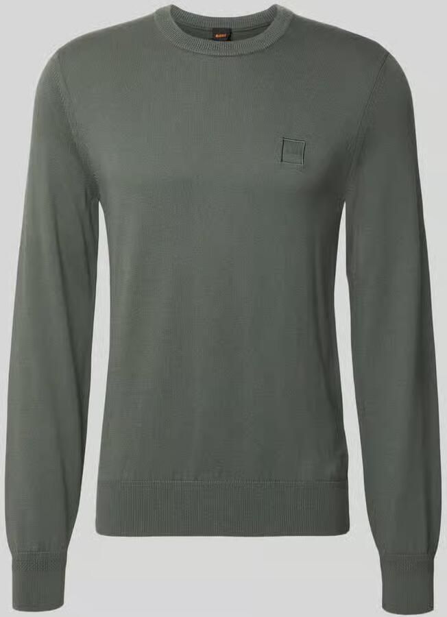 Boss Orange pullover in regular fit van mix van katoen en kasjmier model 'Kanovano_S' - Foto 3