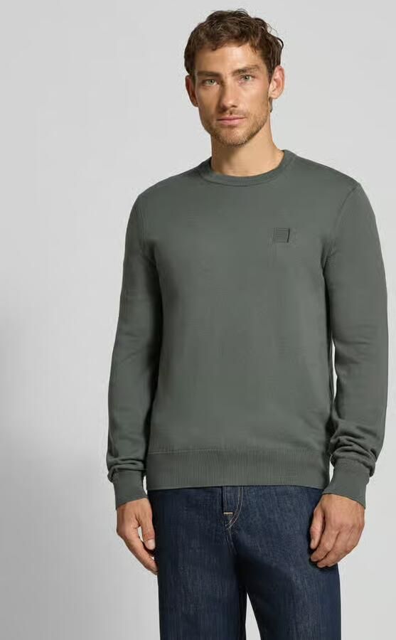 Boss Orange pullover in regular fit van mix van katoen en kasjmier model 'Kanovano_S' - Foto 3