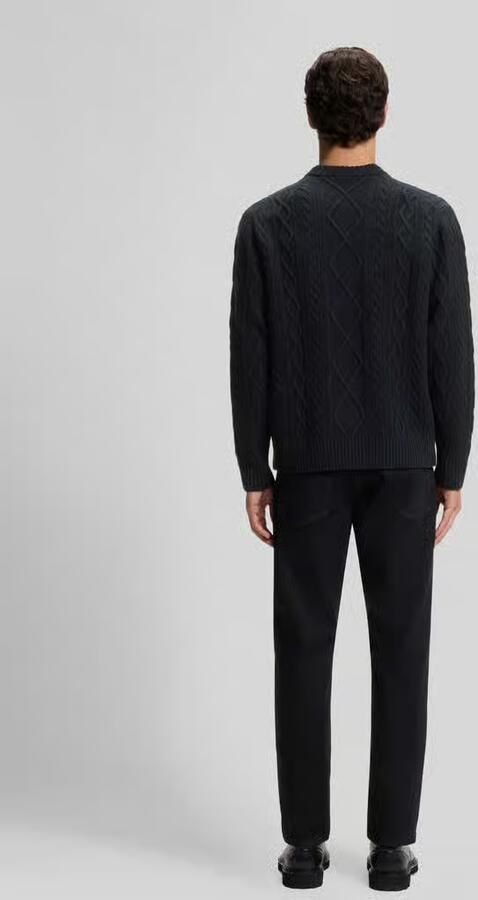 Boss Orange Pullover van scheerwol met kabelstructuur - Foto 2
