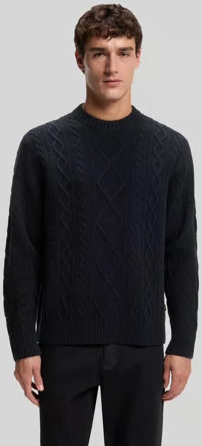 Boss Orange Pullover van scheerwol met kabelstructuur - Foto 3