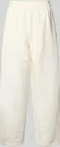Boss Orange regular fit barrel leg broek van linnenmix model 'TALINEN'