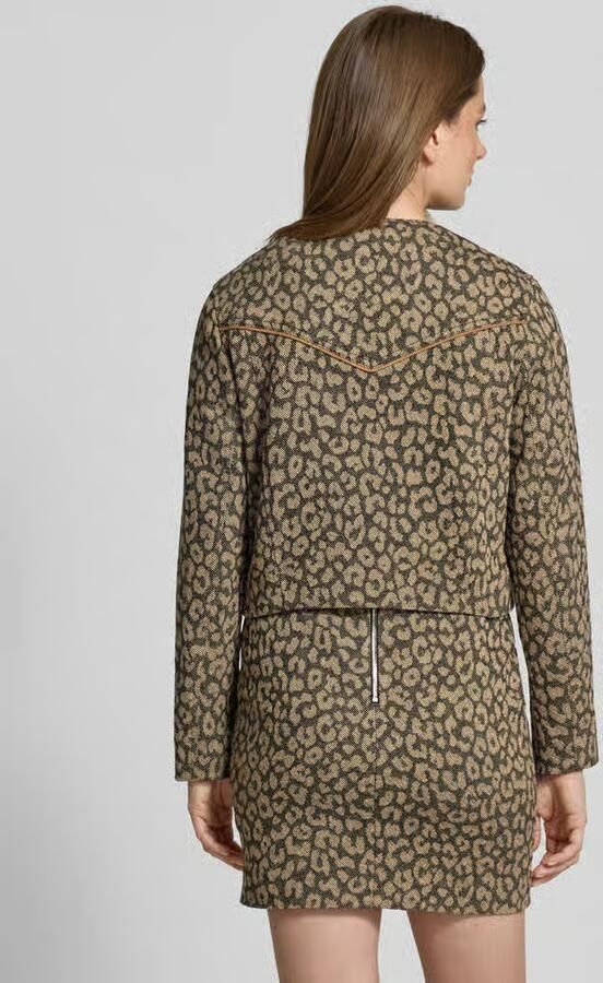 Boss Orange Bikerjack Jaleo premium damesmode in cropped-lengte leo-jacquard - Foto 7
