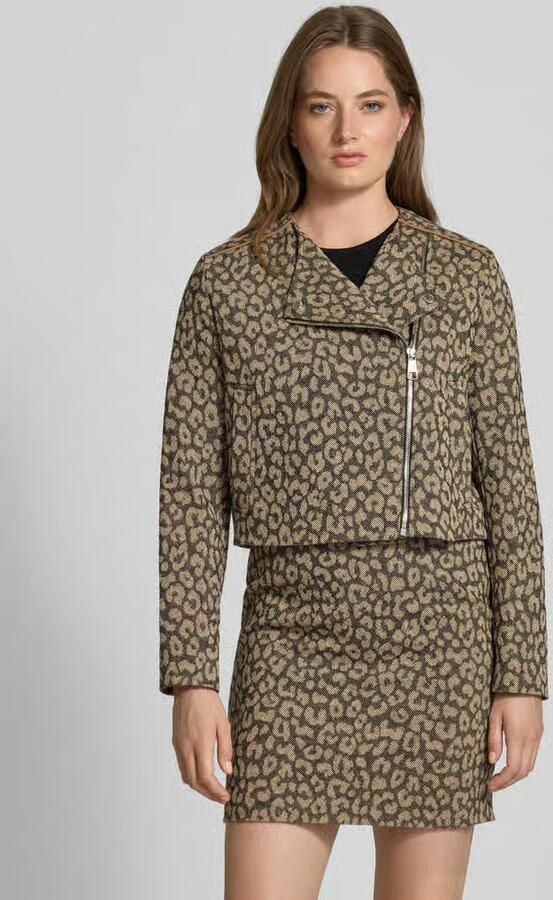 Boss Orange Bikerjack Jaleo premium damesmode in cropped-lengte leo-jacquard - Foto 8