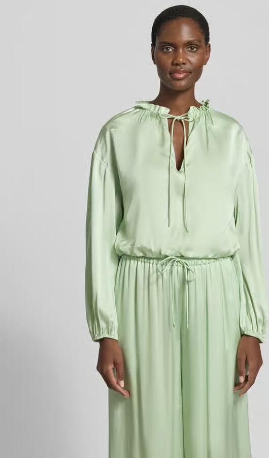 Boss Orange regular fit blouse met lange mouwen van pure viscose model 'BRISE' - Foto 4