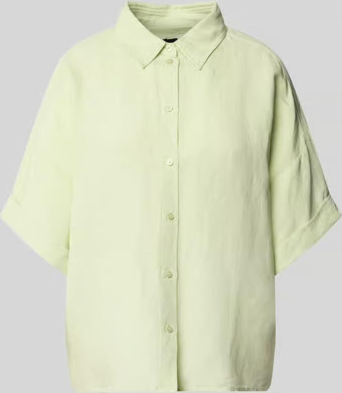 Boss Orange regular fit blouse van mix van linnen en viscose model 'BISENAS' - Foto 2