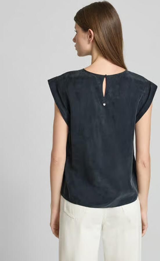 Boss Orange Regular fit blousetop van een mix van cupro en viscose - Foto 7