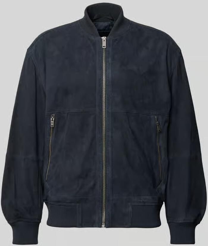 Boss Orange regular fit bomberjack van puur geitenleer model 'JONORVE' - Foto 2