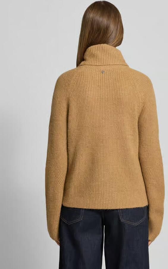 Boss Orange Gebreide trui Falodina Premium Damesmode met rolkraag materiaalmix met alpaca - Foto 2