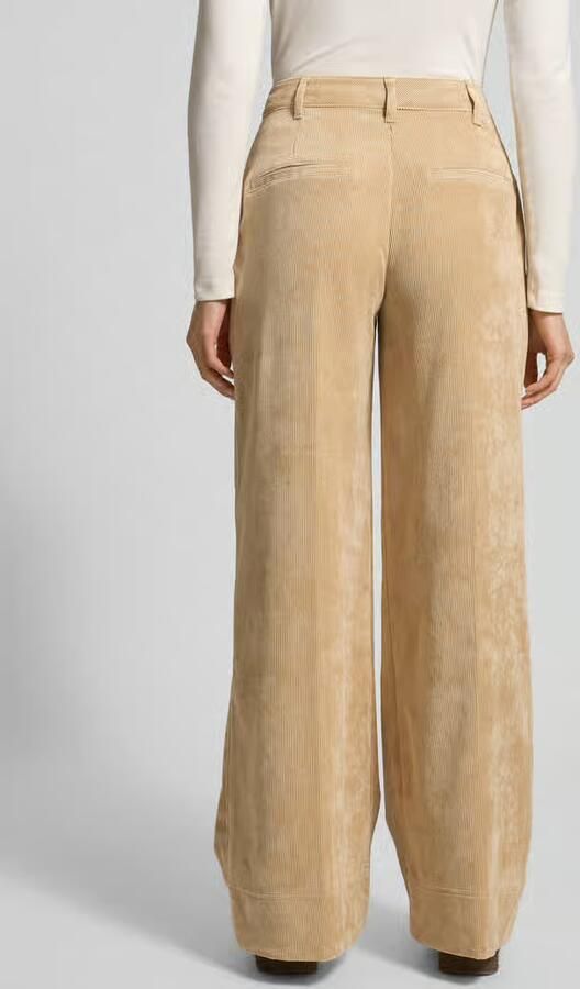Boss Orange Regular fit corduroy broek met riemlussen model 'C_TACODI' - Foto 3