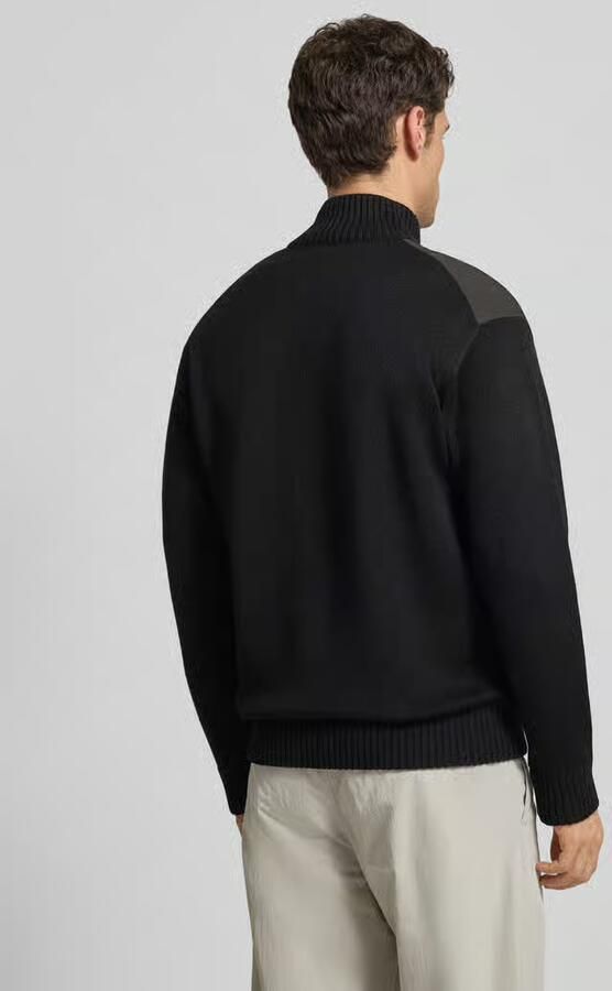 Boss Orange Regular fit gebreid jack met scheerwol Model 'KORADO' - Foto 3