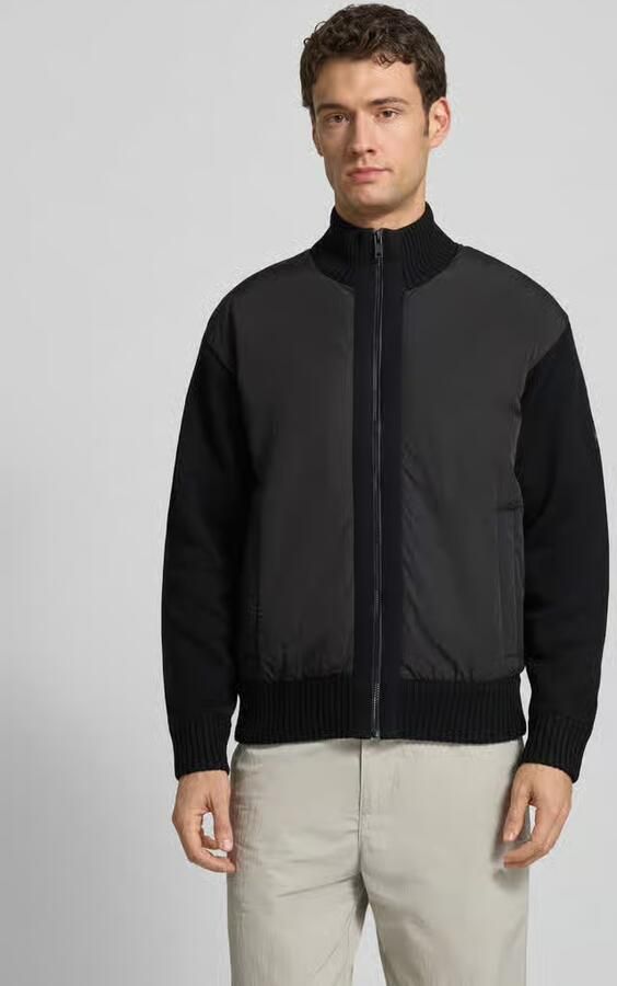 Boss Orange Regular fit gebreid jack met scheerwol Model 'KORADO' - Foto 2