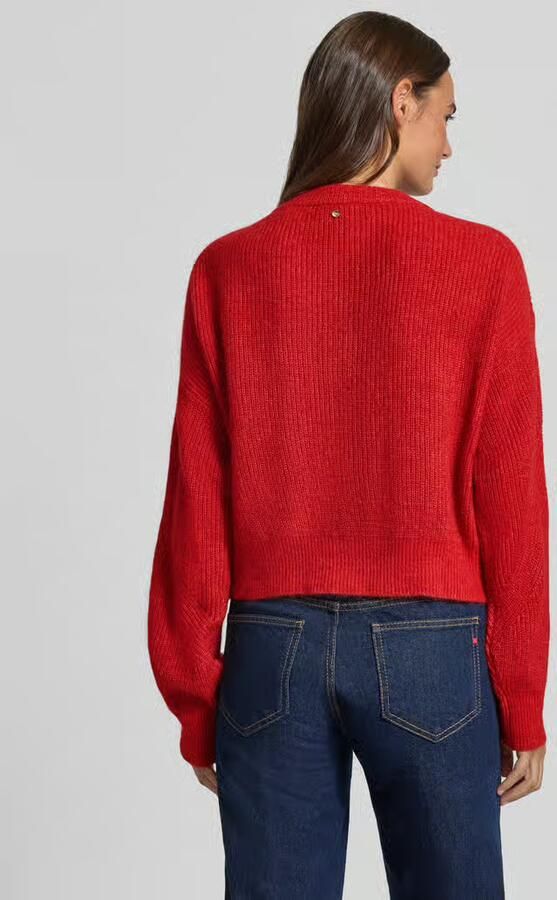 Boss Orange Regular fit gebreid jack van mix van alpaca en wol model 'C_Fernad' - Foto 2