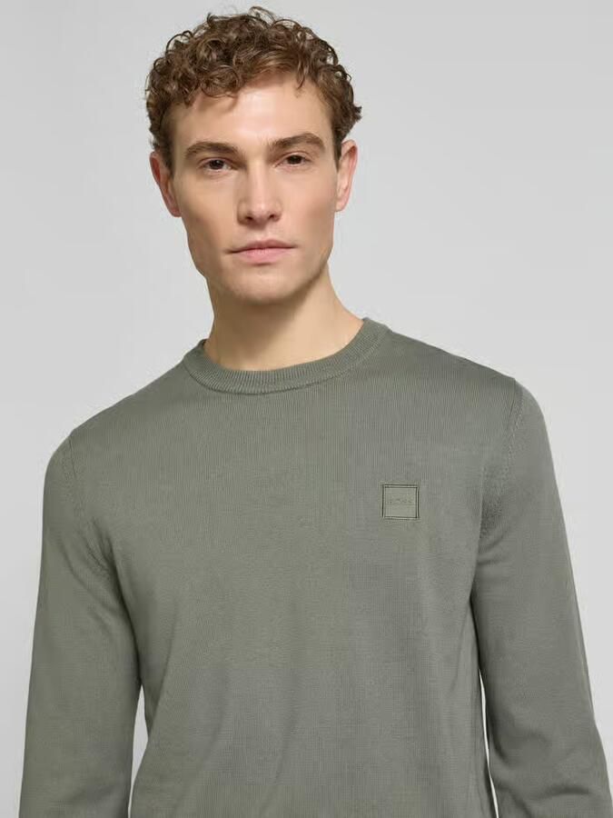 Boss Orange Regular fit gebreide pullover van een mix van katoen en kasjmier model 'KANOVANO_S' - Foto 2