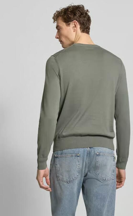Boss Orange Regular fit gebreide pullover van een mix van katoen en kasjmier model 'KANOVANO_S' - Foto 10