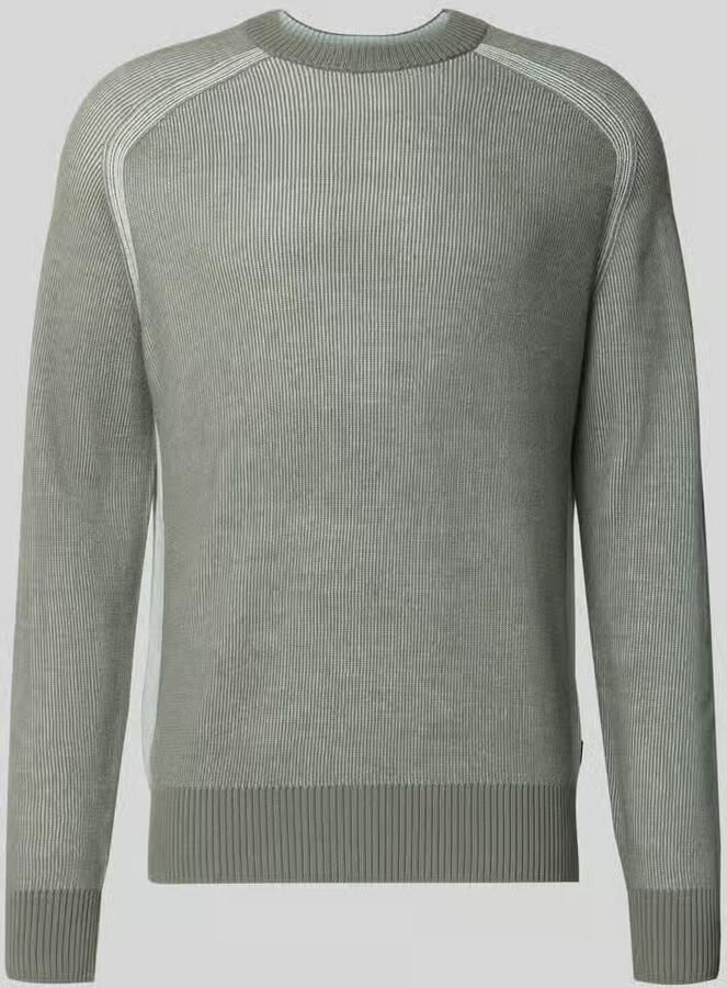 Boss Orange Regular fit gebreide pullover van scheerwolmix model 'AKAJER'