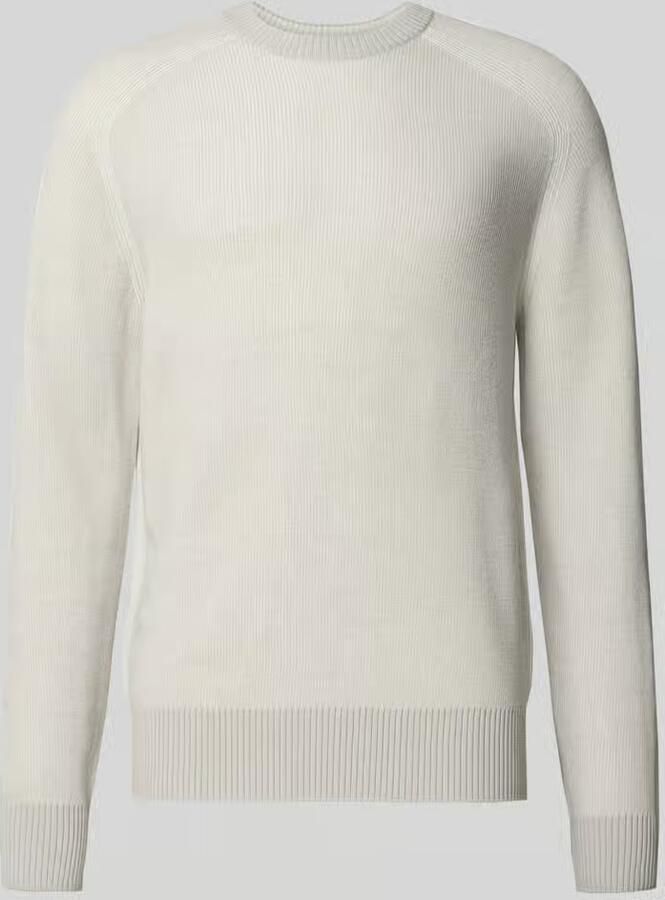 Boss Orange Regular fit gebreide pullover van scheerwolmix model 'AKAJER'
