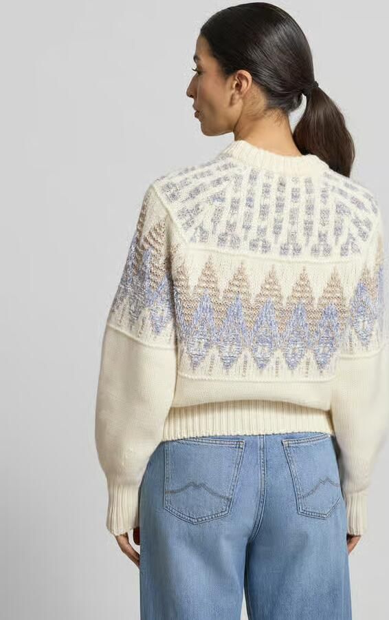 Boss Orange Regular fit gebreide pullover van wolmix model 'FAROMBO' - Foto 3