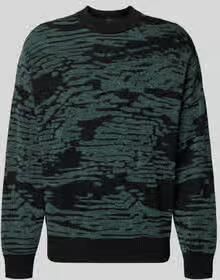 Boss Orange Regular Fit gebreide trui met grafisch jacquardpatroon model 'Andscape'