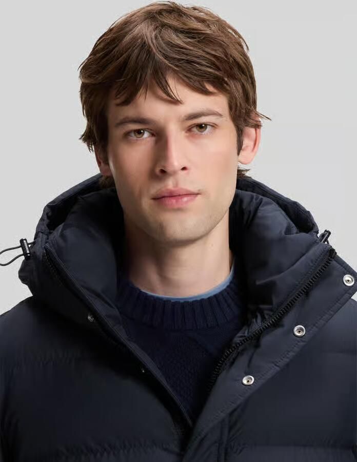 Boss Orange Regular Fit gewatteerd jack met capuchon model 'Omaris'