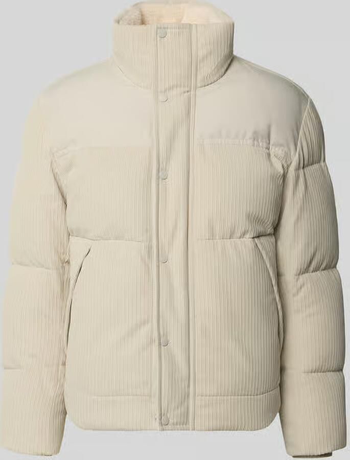 Boss Orange Regular fit gewatteerd jack met labelpatch model 'Ocord'