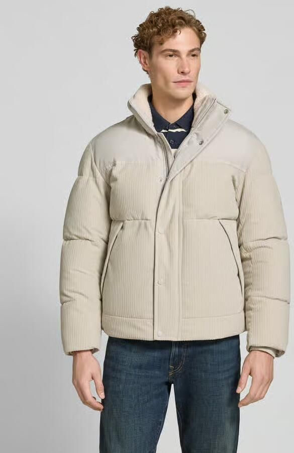 Boss Orange Regular fit gewatteerd jack met labelpatch model 'Ocord' - Foto 3