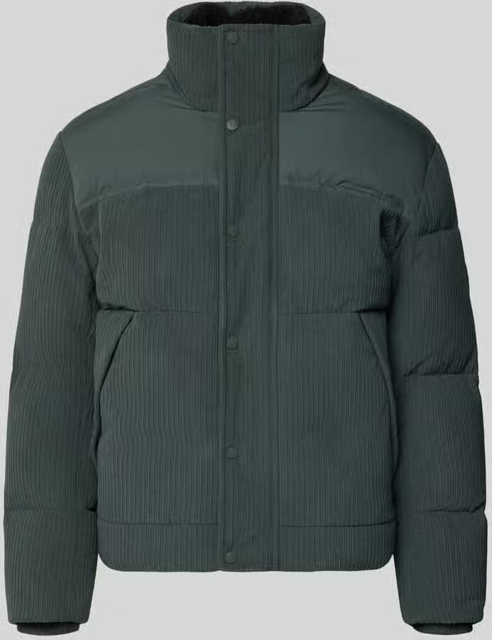 Boss Orange Regular fit gewatteerd jack met labelpatch model 'Ocord'