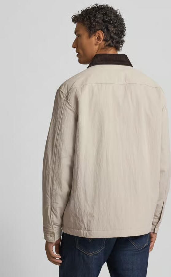 Boss Orange Regular fit Jack met corduroy kraag Model 'LEIDON-ZIP_M' - Foto 3