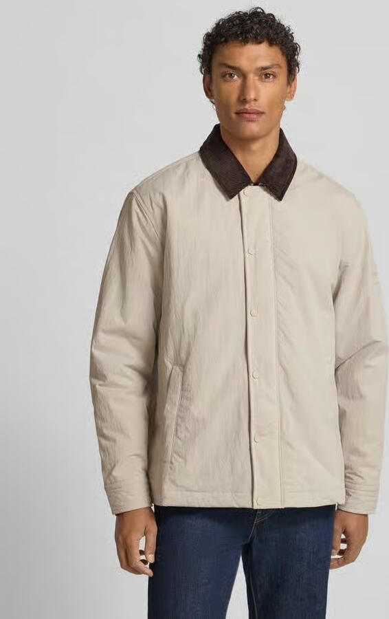 Boss Orange Regular fit Jack met corduroy kraag Model 'LEIDON-ZIP_M' - Foto 2