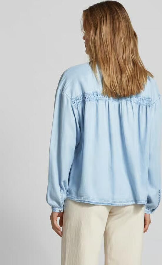 Boss Orange Regular fit jeansblouse met opstaande kraag model 'Bizzan' - Foto 5