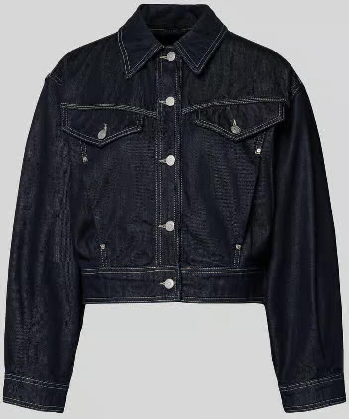 Boss Orange Regular fit jeansjack van een mix van katoen en lyocell model 'BOMBER TRUCKER 1.0'