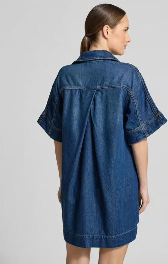 Boss Orange regular fit jeansjurk van mix van katoen met lyocell
