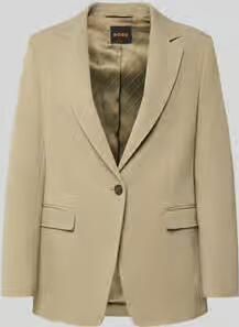 Boss Orange regular fit lange blazer met klepzakken model 'C_Jabla3'