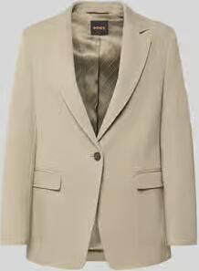 Boss Orange regular fit lange blazer met klepzakken model 'C_Jabla3'