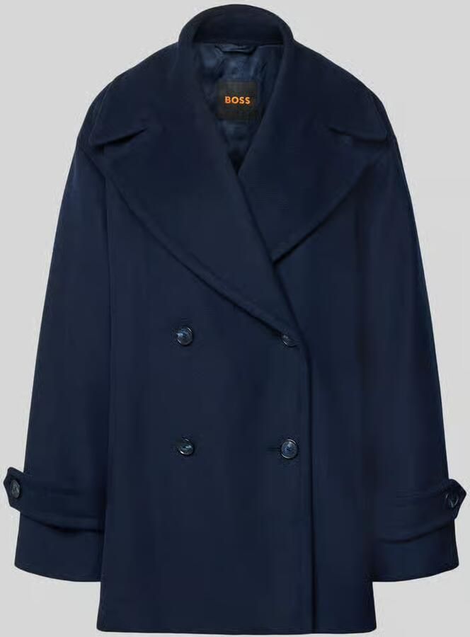 Boss Orange Regular fit lange jas van wolmix model 'C_Cisabena'
