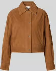 Boss Orange regular fit leren jack van echt geitenleer model 'C_SALISA 60