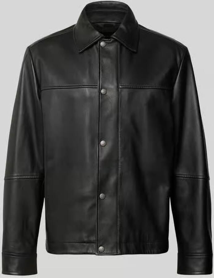 Boss Orange regular fit leren jas model 'JOBAN' - Foto 2