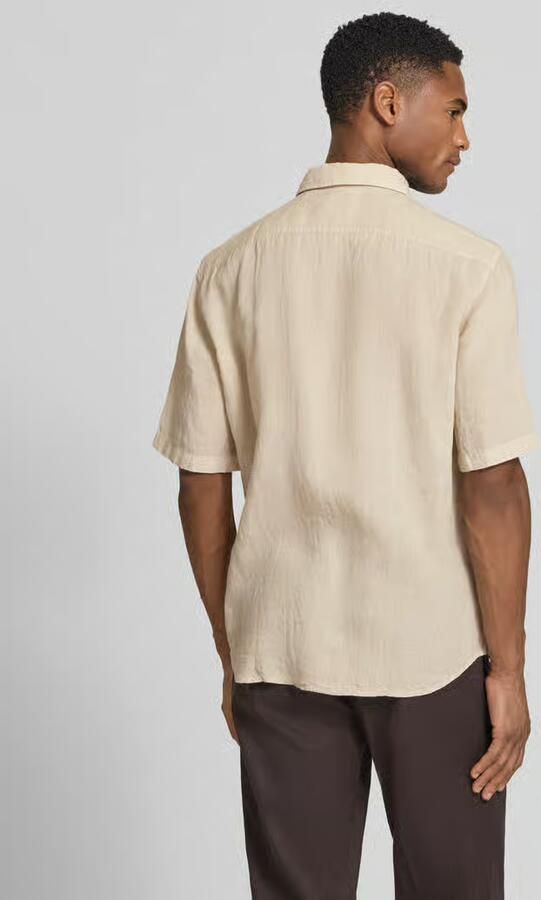 Boss Orange regular fit linnen overhemd met korte mouw model 'RASH_2_M' - Foto 10