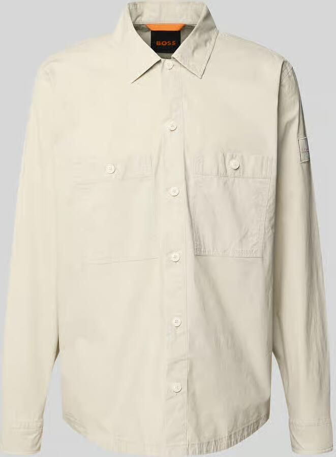 Boss Orange Regular fit overhemdjack met borstzakken model 'Locky' - Foto 2