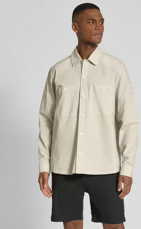 Boss Orange Regular fit overhemdjack met borstzakken model 'Locky' - Foto 4