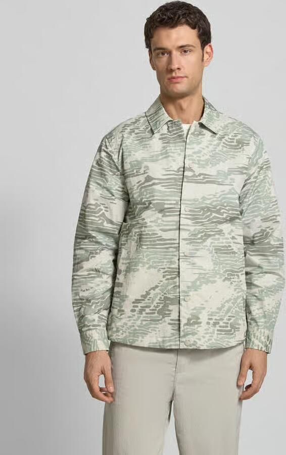 Boss Orange Regular fit overhemdjack met tunnelkoord in de romp model 'LELDON' - Foto 4