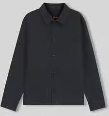 Boss Orange Regular fit overhemdjack van katoenmix