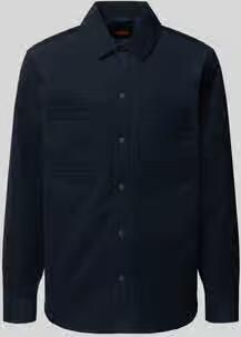 Boss Orange Regular fit overhemdjack van katoenmix model 'Locky_2_M'
