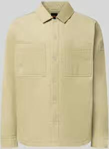 Boss Orange Regular fit overhemdjack van katoenmix model 'Locky_2_M'