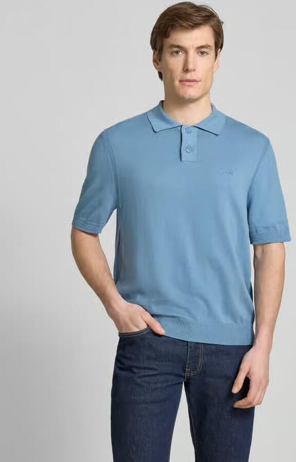 Boss Orange Regular fit poloshirt met labelstitching model 'Asac' - Foto 4