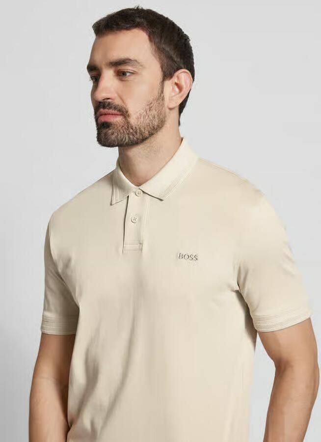 Boss Orange Regular fit poloshirt met labelstitching model 'Interlock' - Foto 8