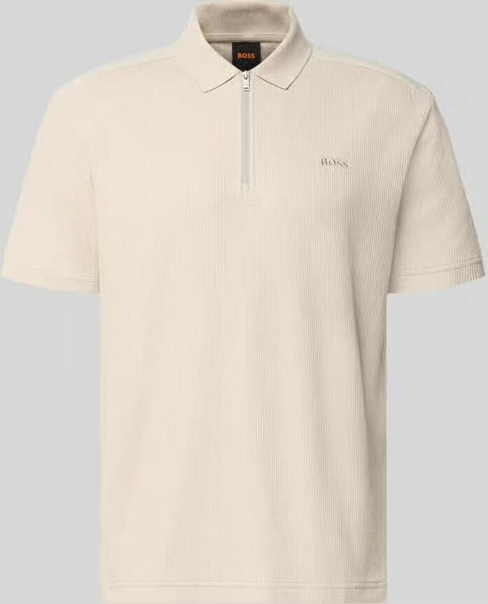 Boss Orange Regular fit poloshirt van 100% katoen model 'Pe_RibNylon'