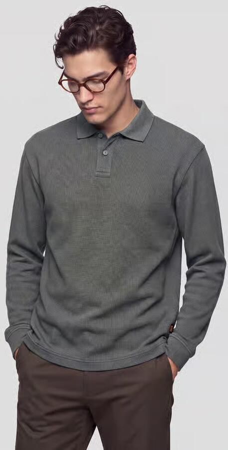 Boss Orange Regular fit poloshirt van katoenmix - Foto 4