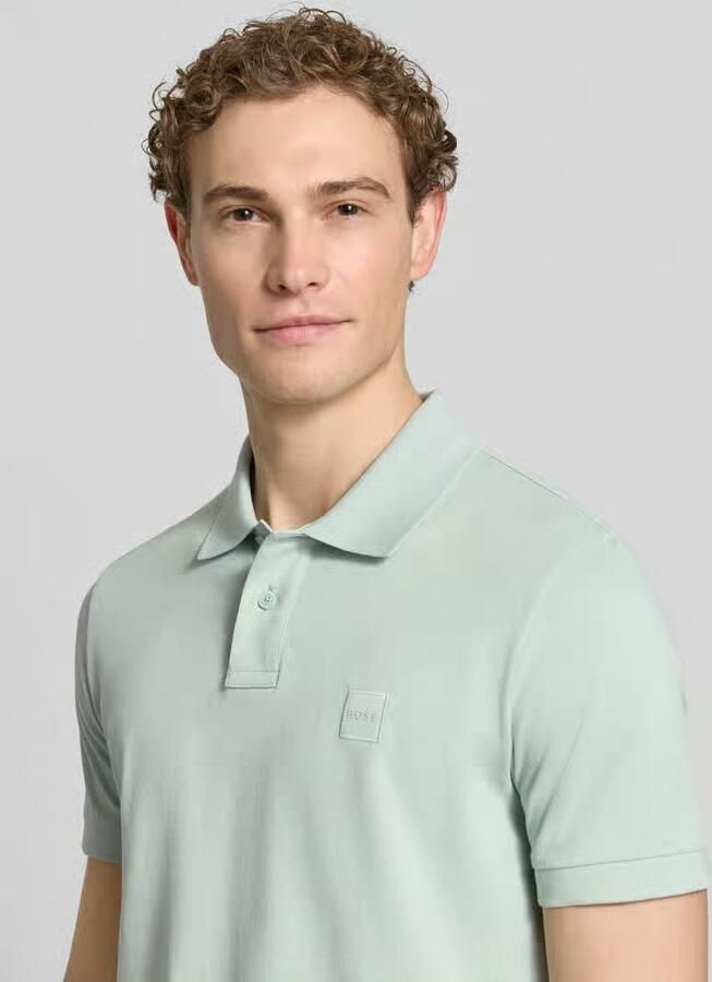 Boss Orange Stijlvolle Mint Polo met Slim Fit en Korte Mouwen Green Heren - Foto 11